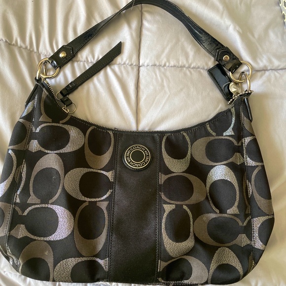 COACH H1280-20428 Hobo Zip Shoulder Purse Bag